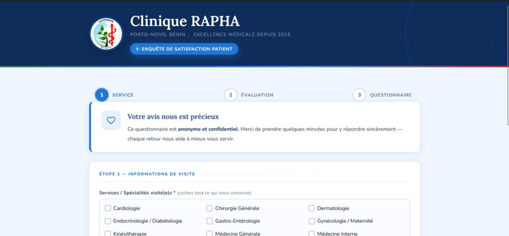 Espace avis patients — Clinique Rapha